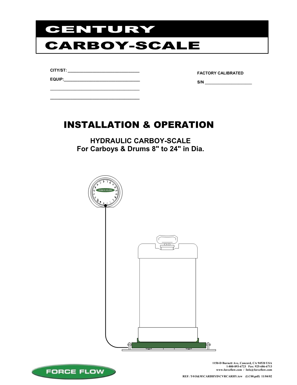 Created with Sketch. Carboy Scale Base with Hydraulic