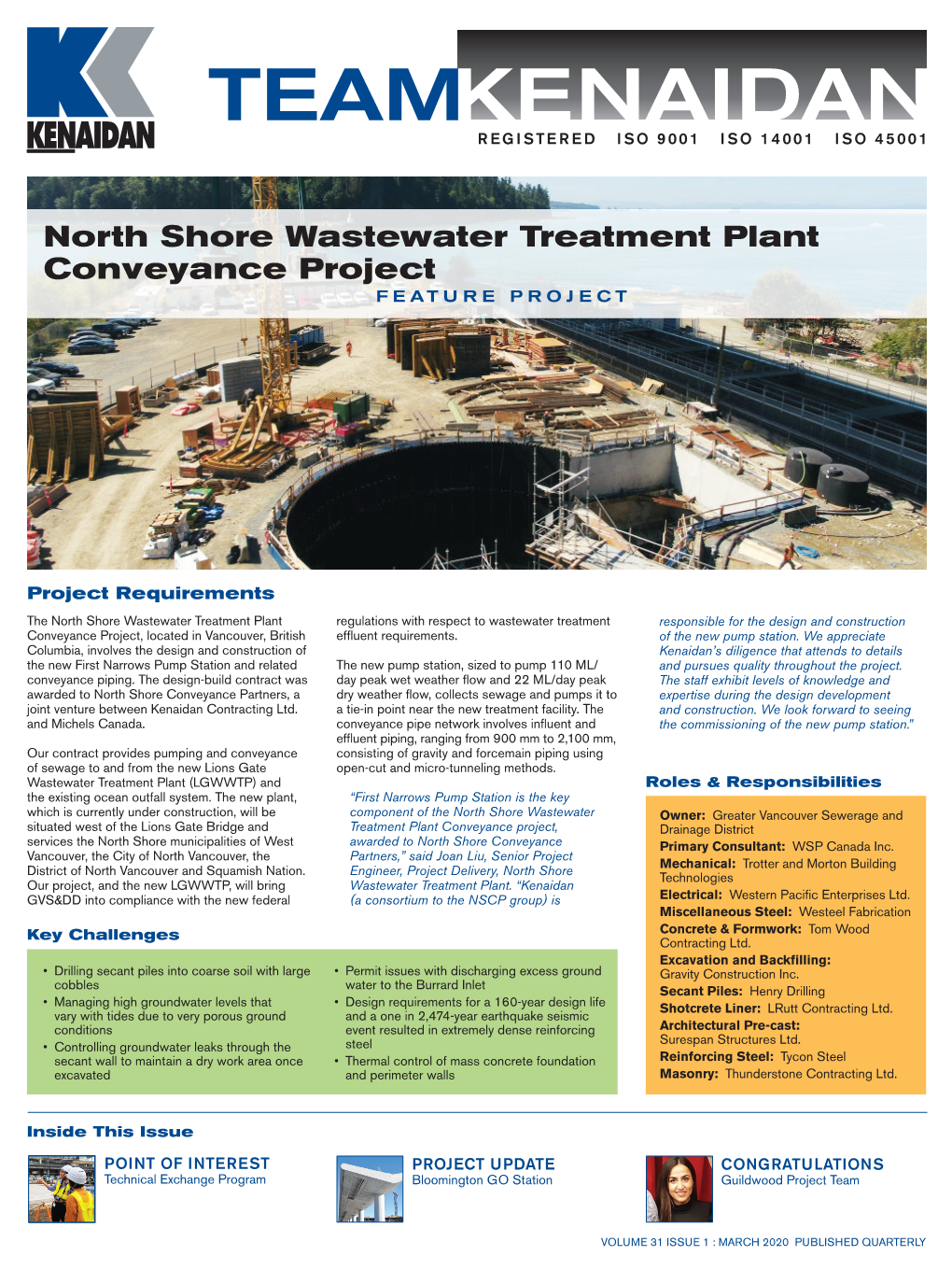 North Shore Wastewater Treatment Plant Conveyance Project FEATURE PROJECT