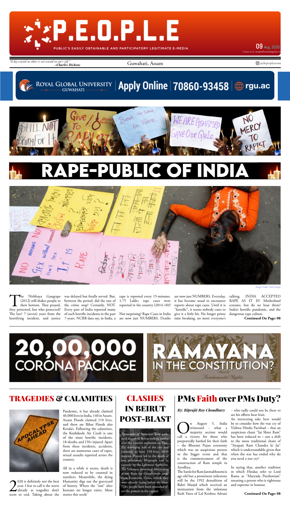 Rape-Public of India