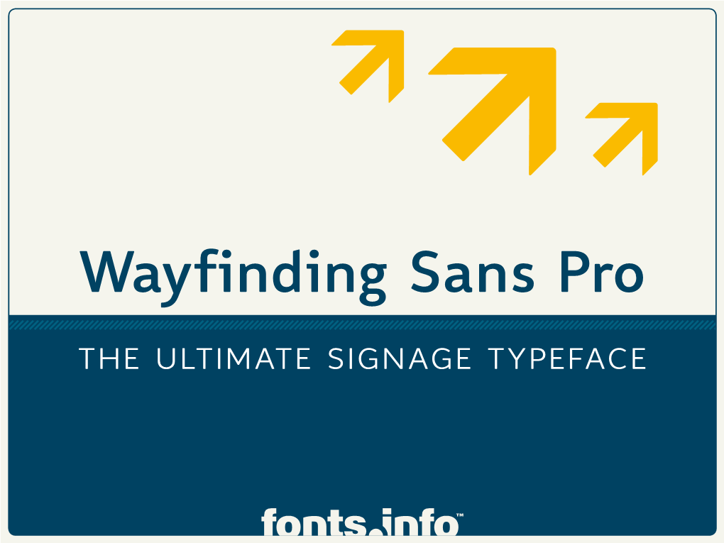 Wayfinding Sans Pro