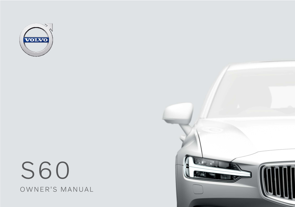 2020 Volvo S60 Owners Manual US