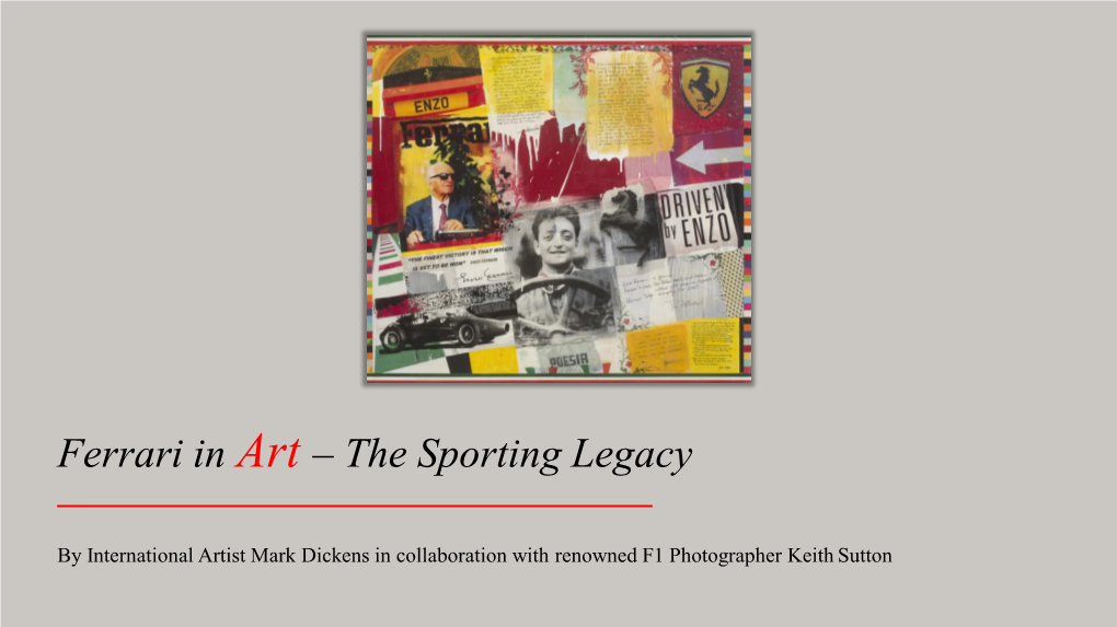 Ferrari in Art – the Sporting Legacy