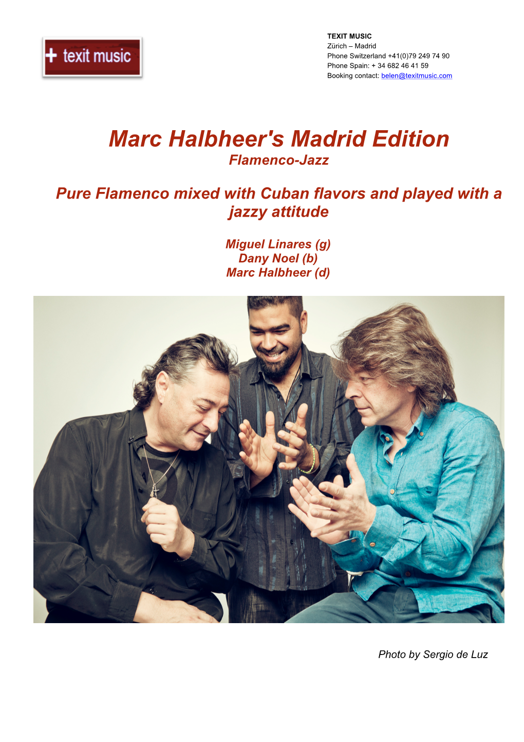 Marc Halbheer's Madrid Edition -.:: Texit Music | Marc Halbheer