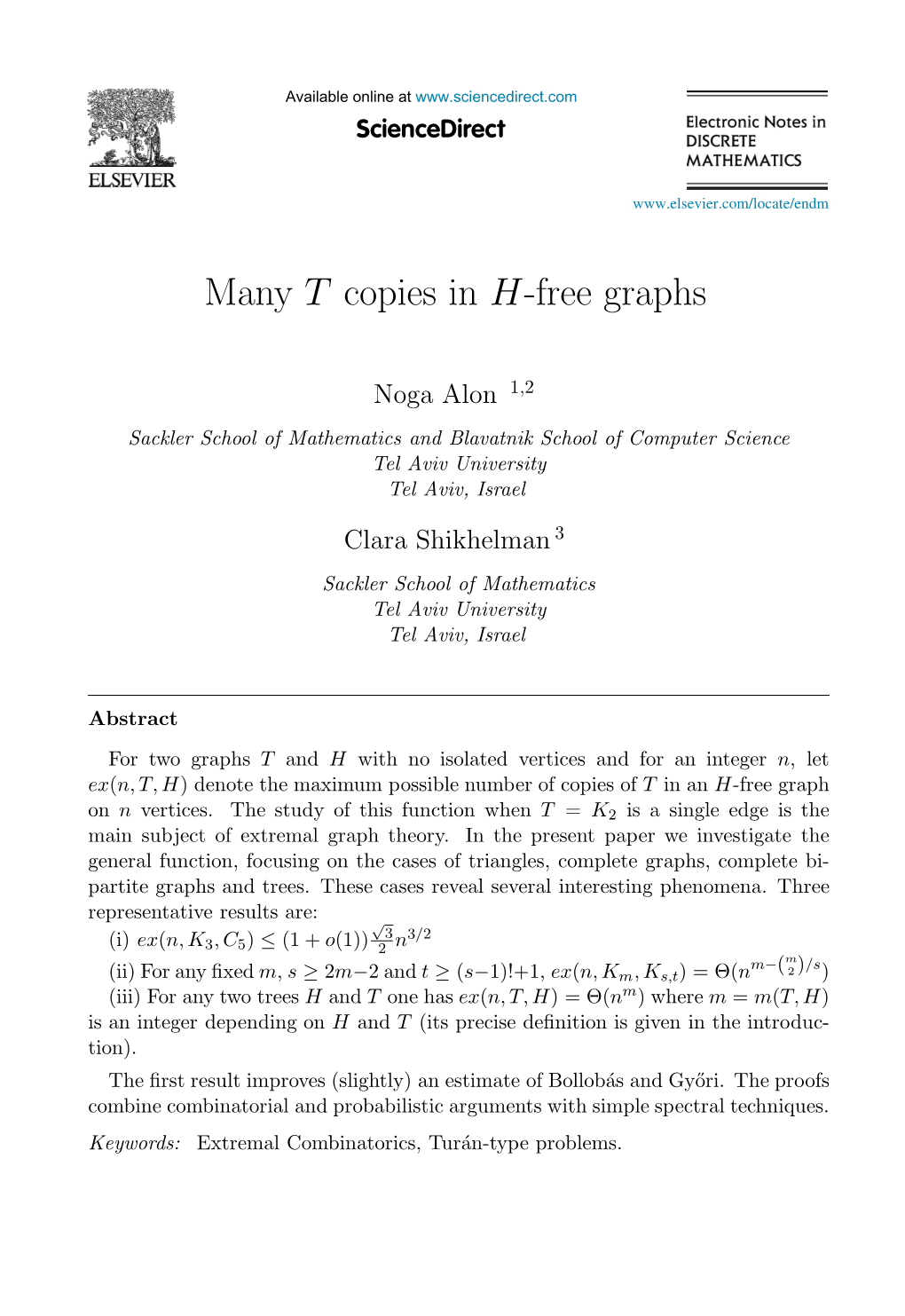 Many T Copies in H-Free Graphs