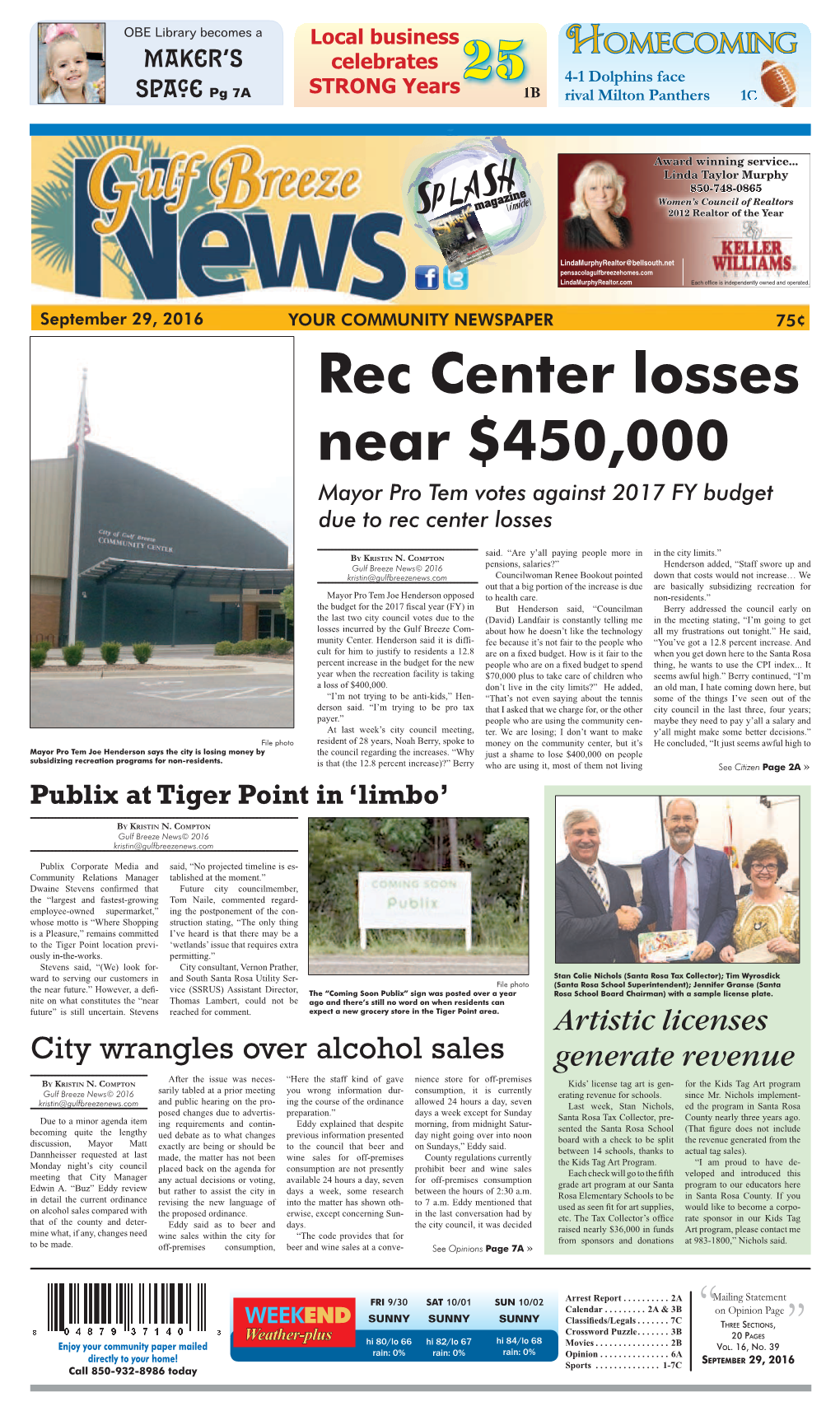 25 Rec Center Losses Near $450,000