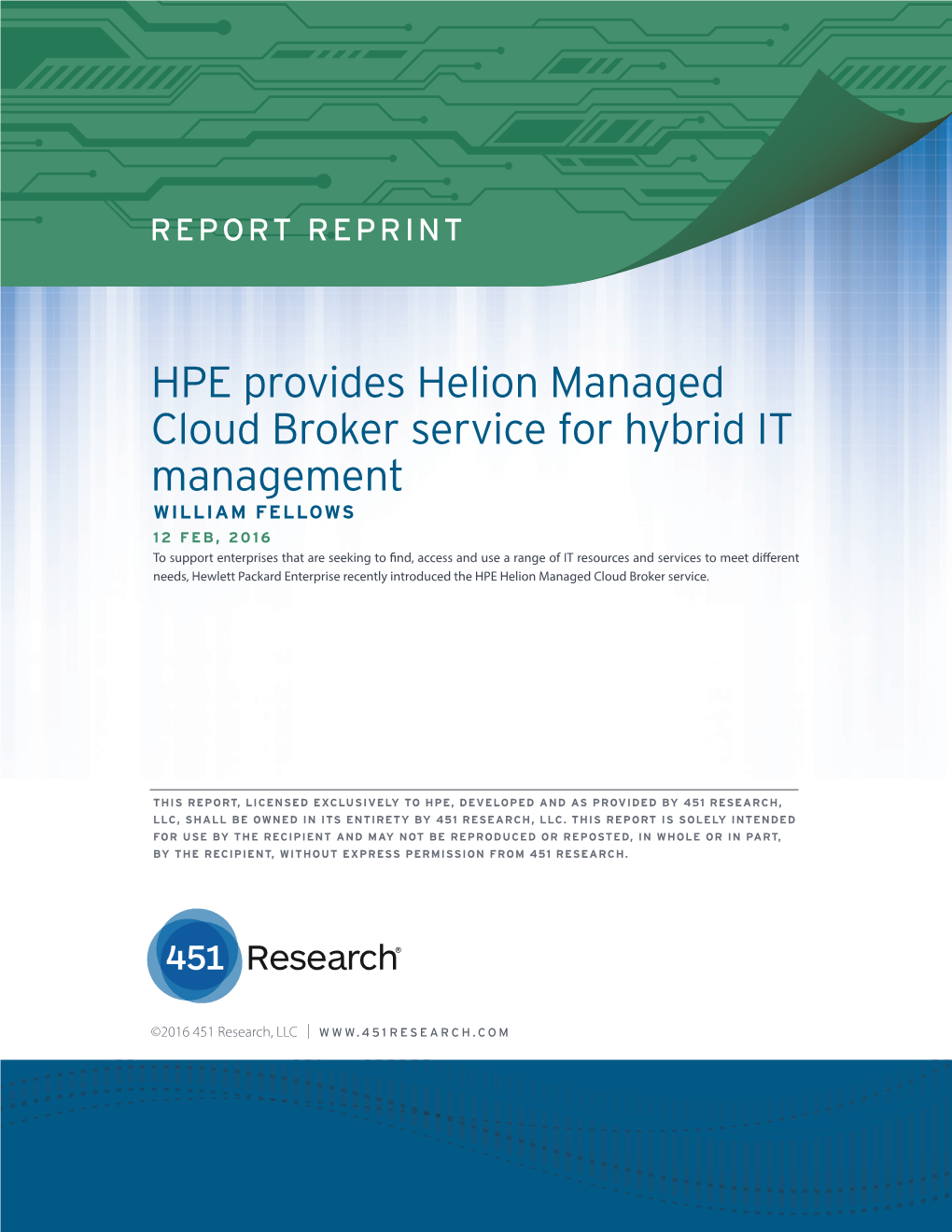 HPE Provides Helion Managed Cloud Broker Service for Hybrid IT