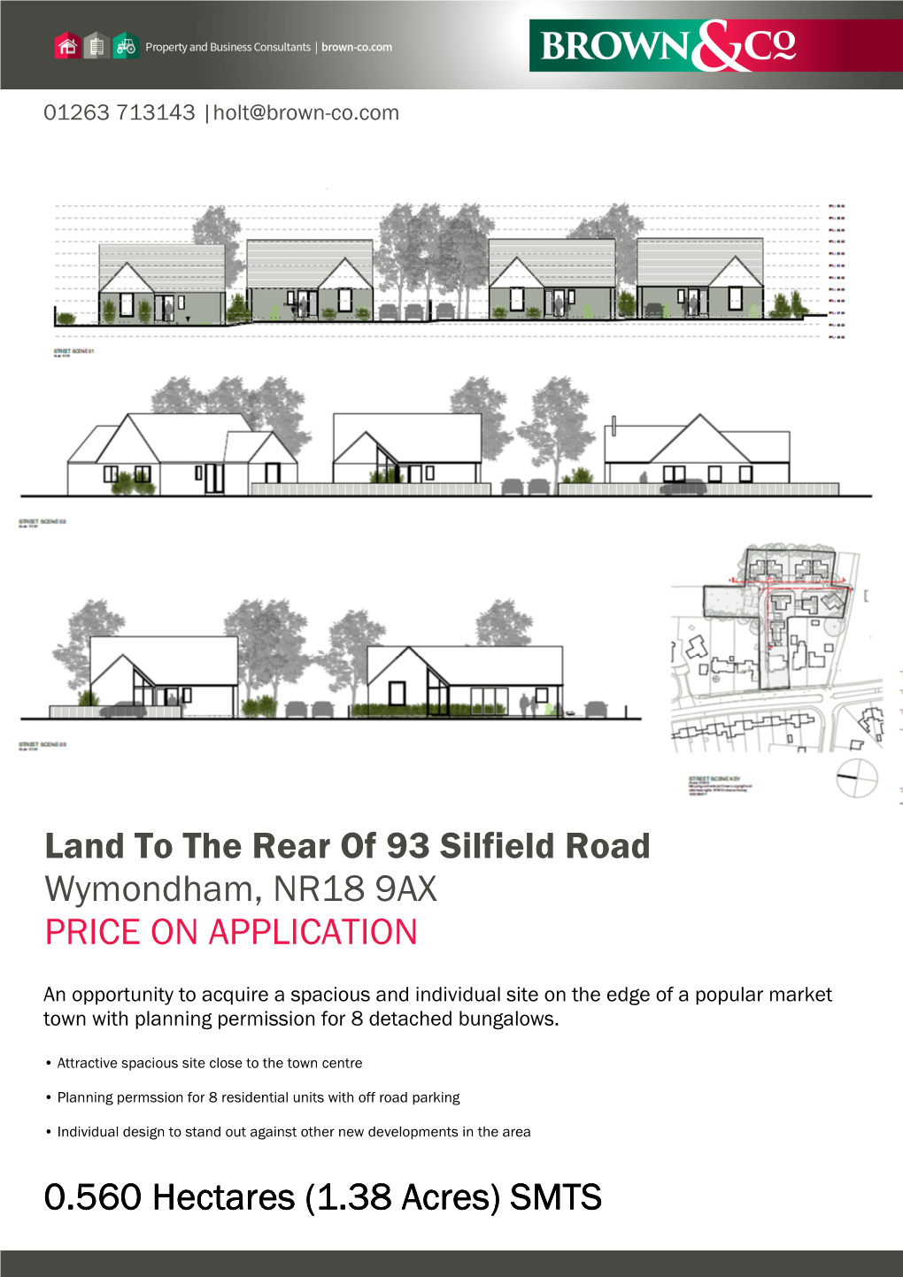 Land to the Rear of 93 Silfield Road Wymondham, NR18 9AX