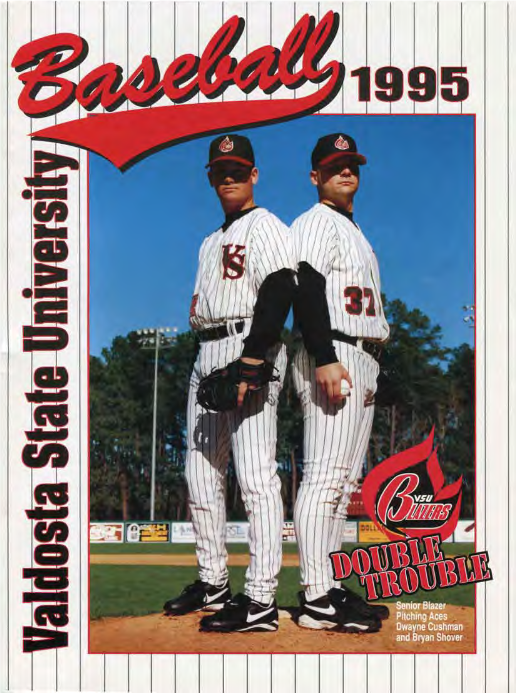 Valdosta State Baseball, 1995. Program