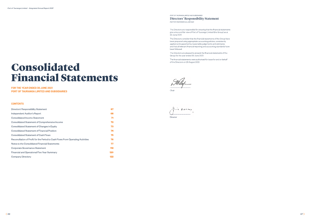 Consolidated Financial Statements