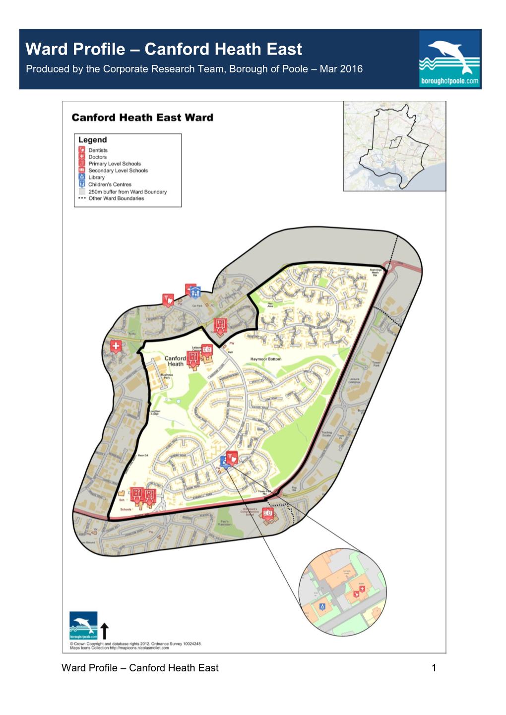 Canford Heath East Produced by the Corporate Research Team, Borough of Poole – Mar 2016