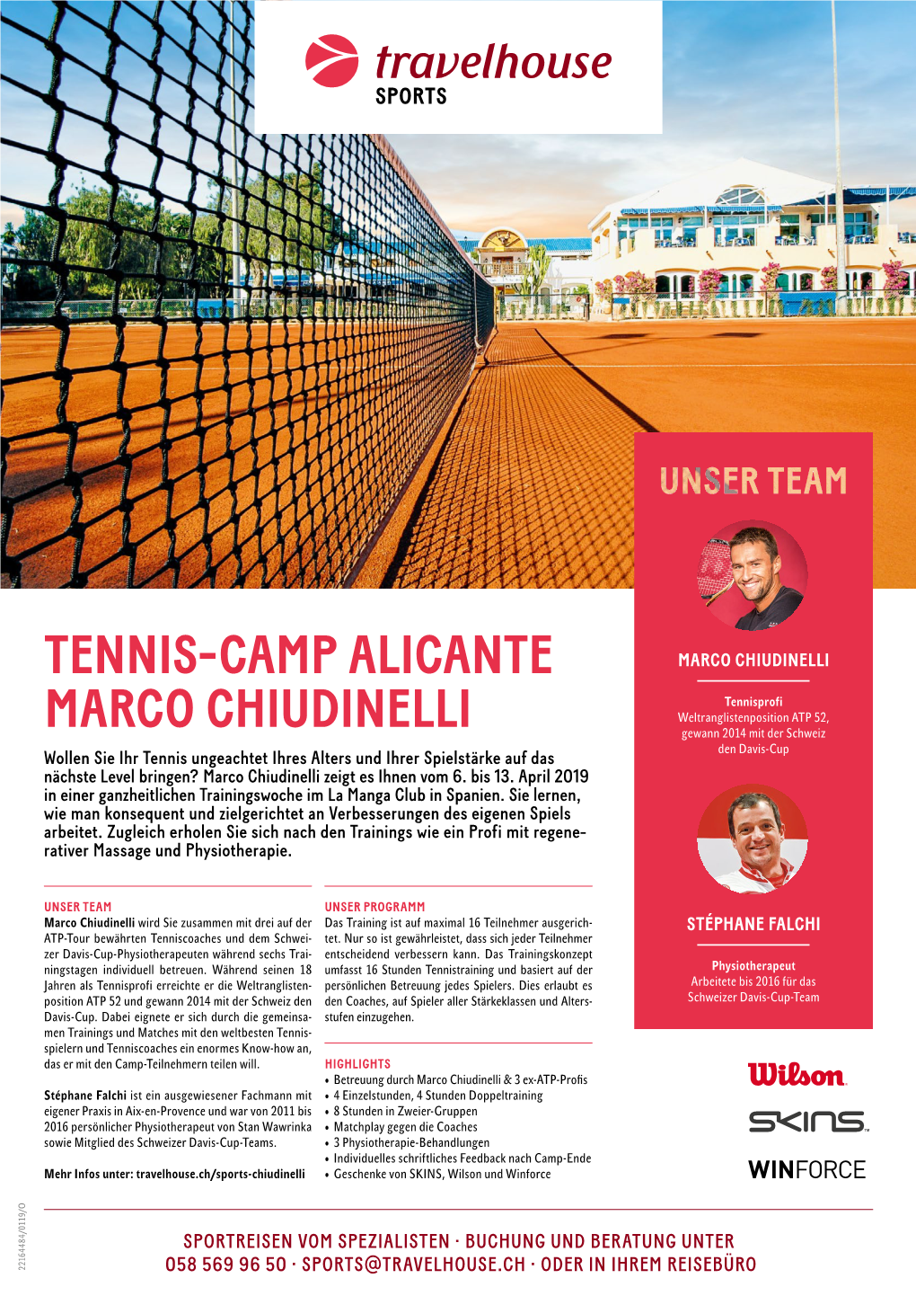 Tennis-Camp Alicante Marco Chiudinelli