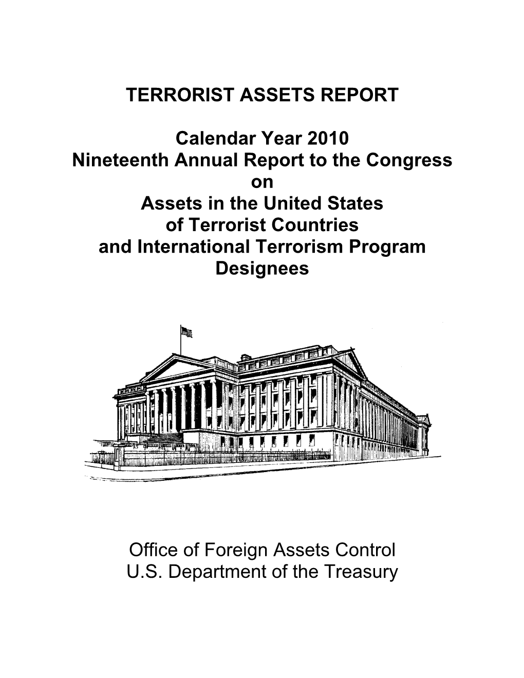 Terrorist Assets Report 2010