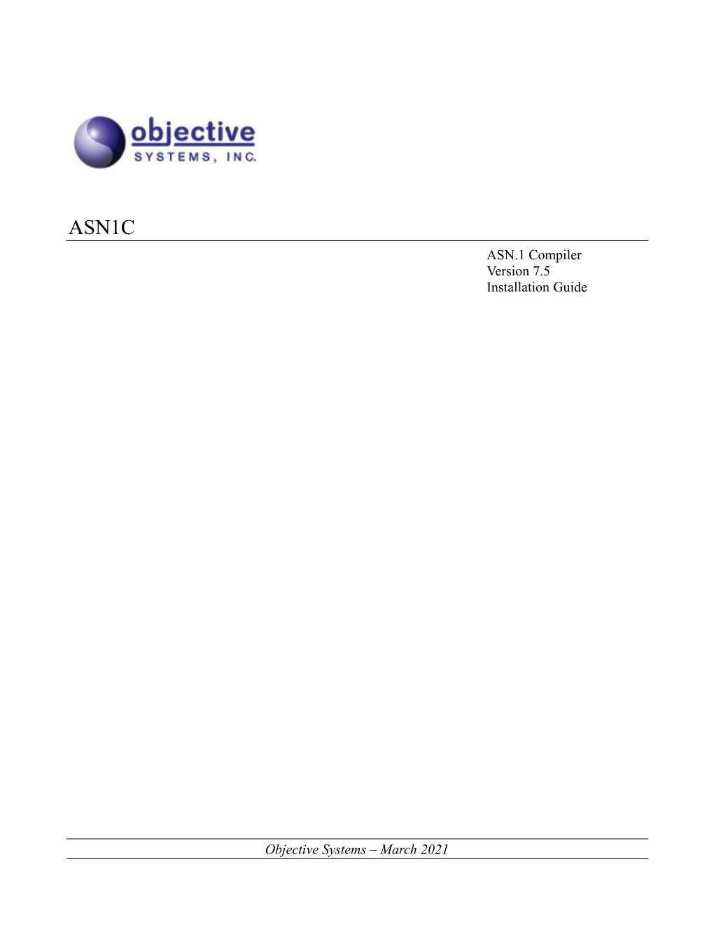 ASN1C Installation Guide