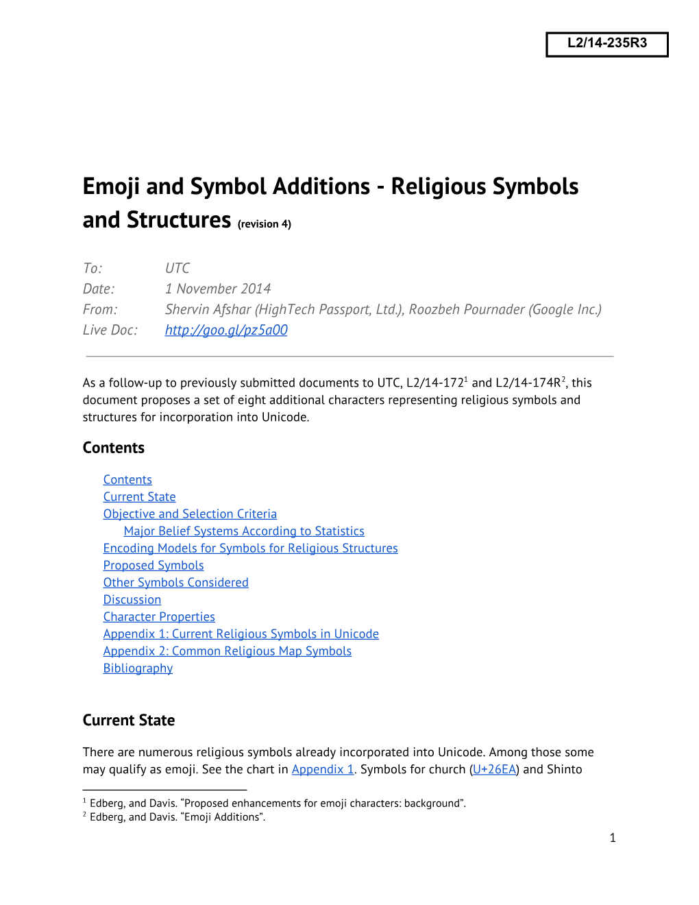 Emoji and Symbol Additions - Religious Symbols and Structures (Revision 4)