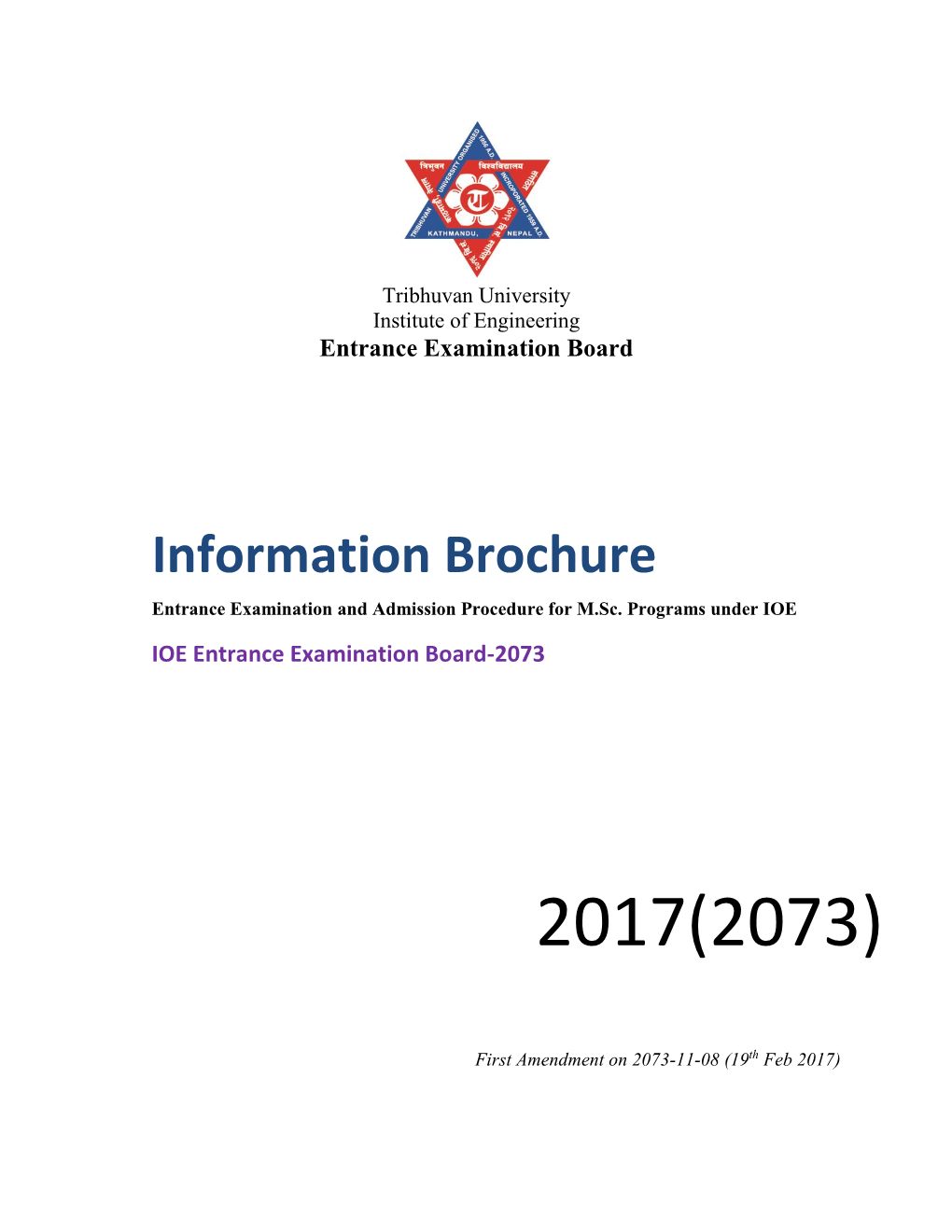 Information Brochure