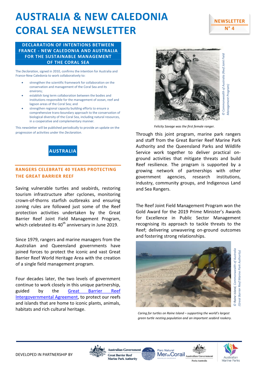 Coral Sea Newsletter N° 4