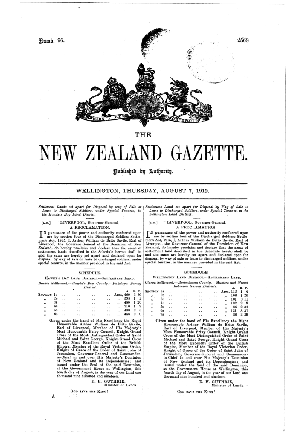 New Zealand Gazette