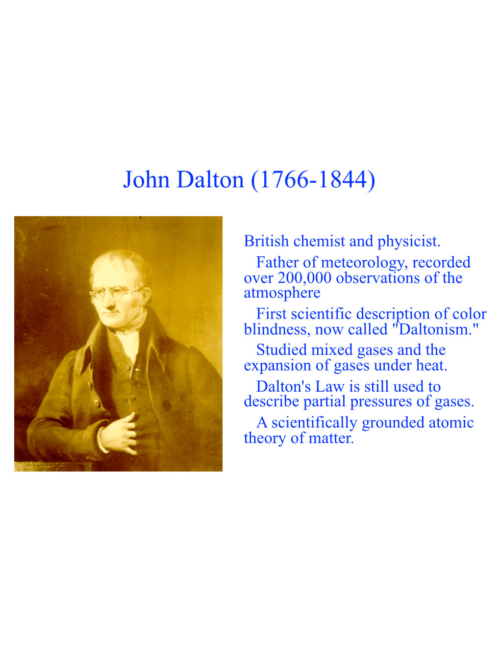 John Dalton (1766-1844)