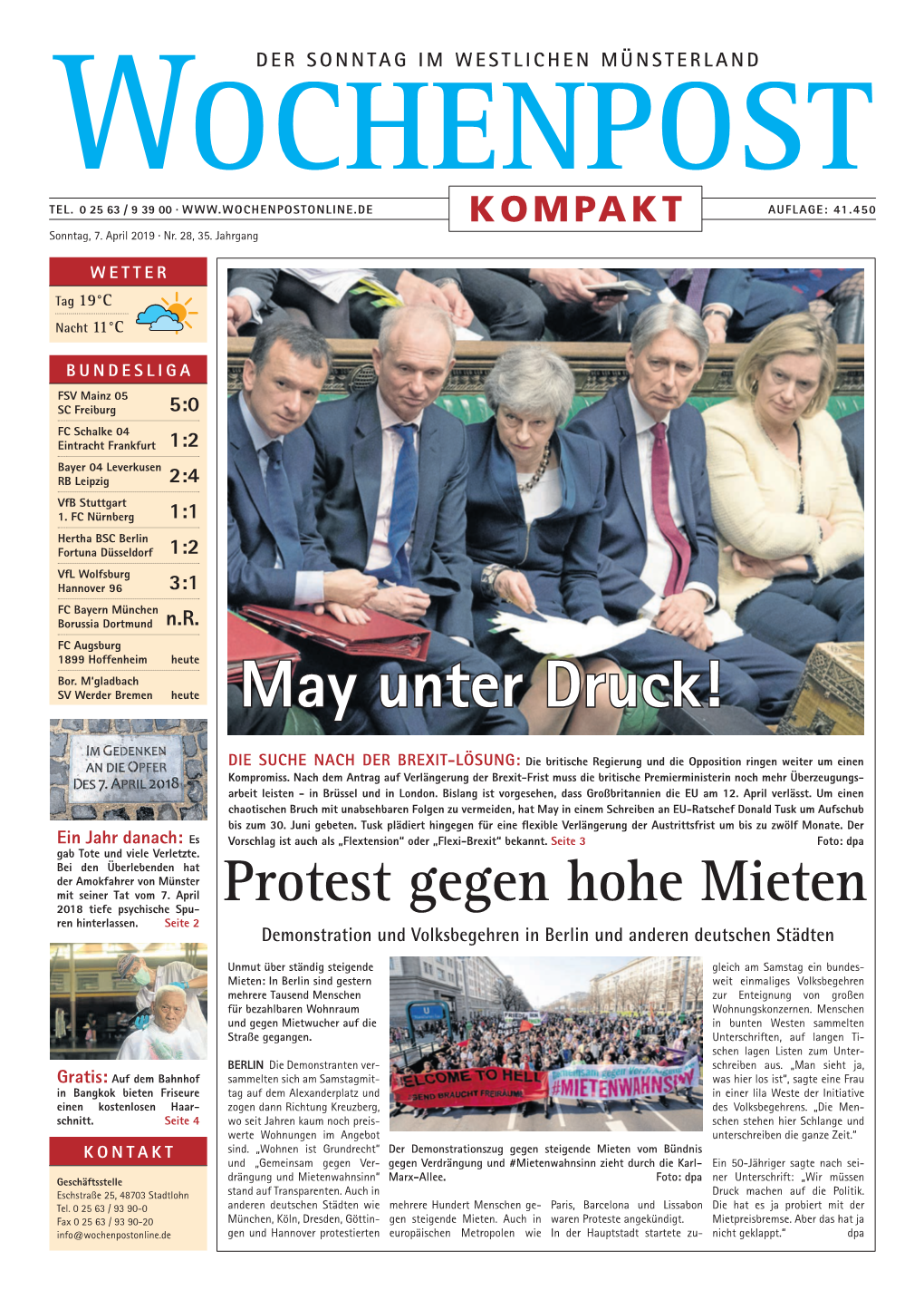 May Unter Druck!