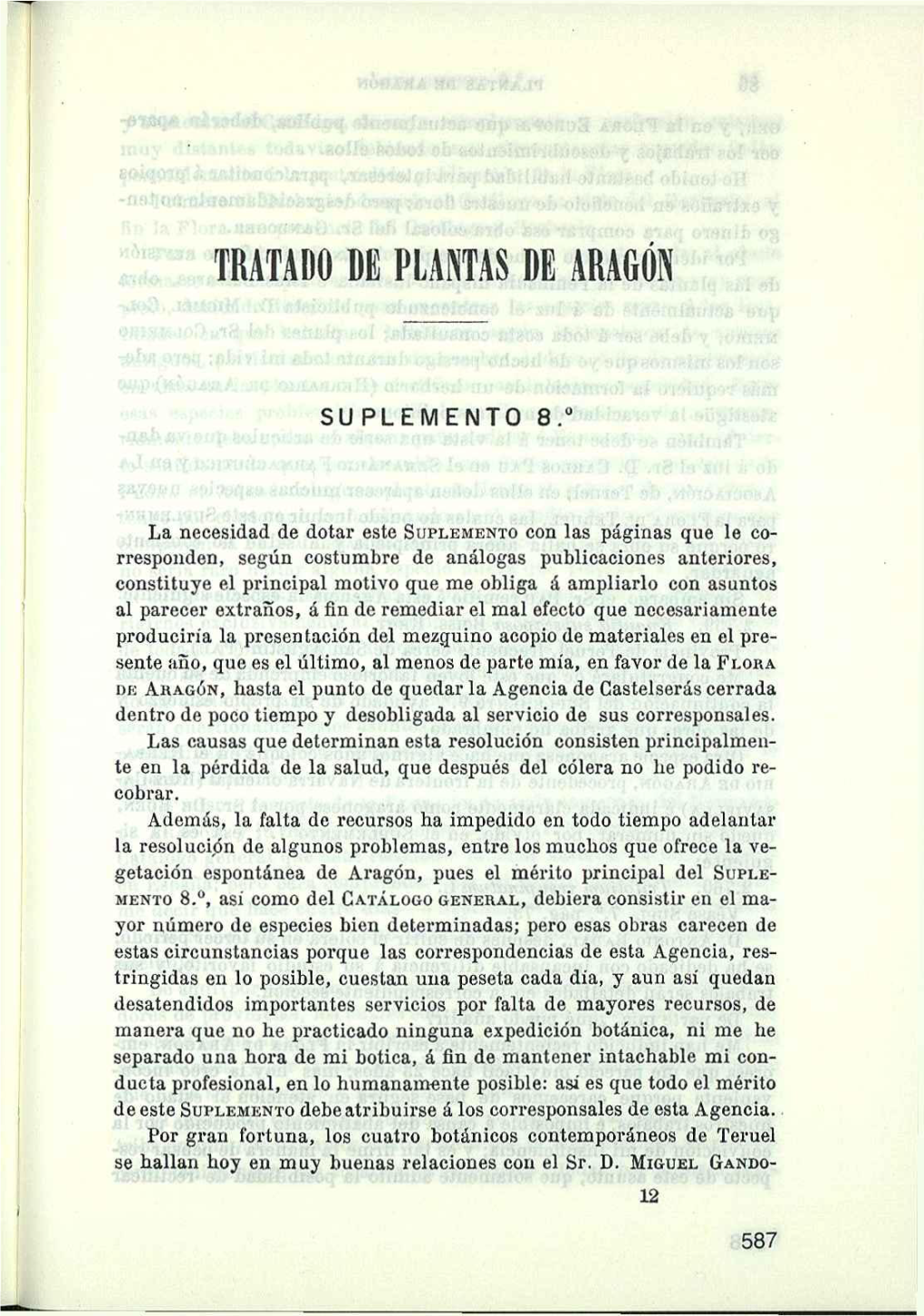 Tratado De Plantas De Aragón