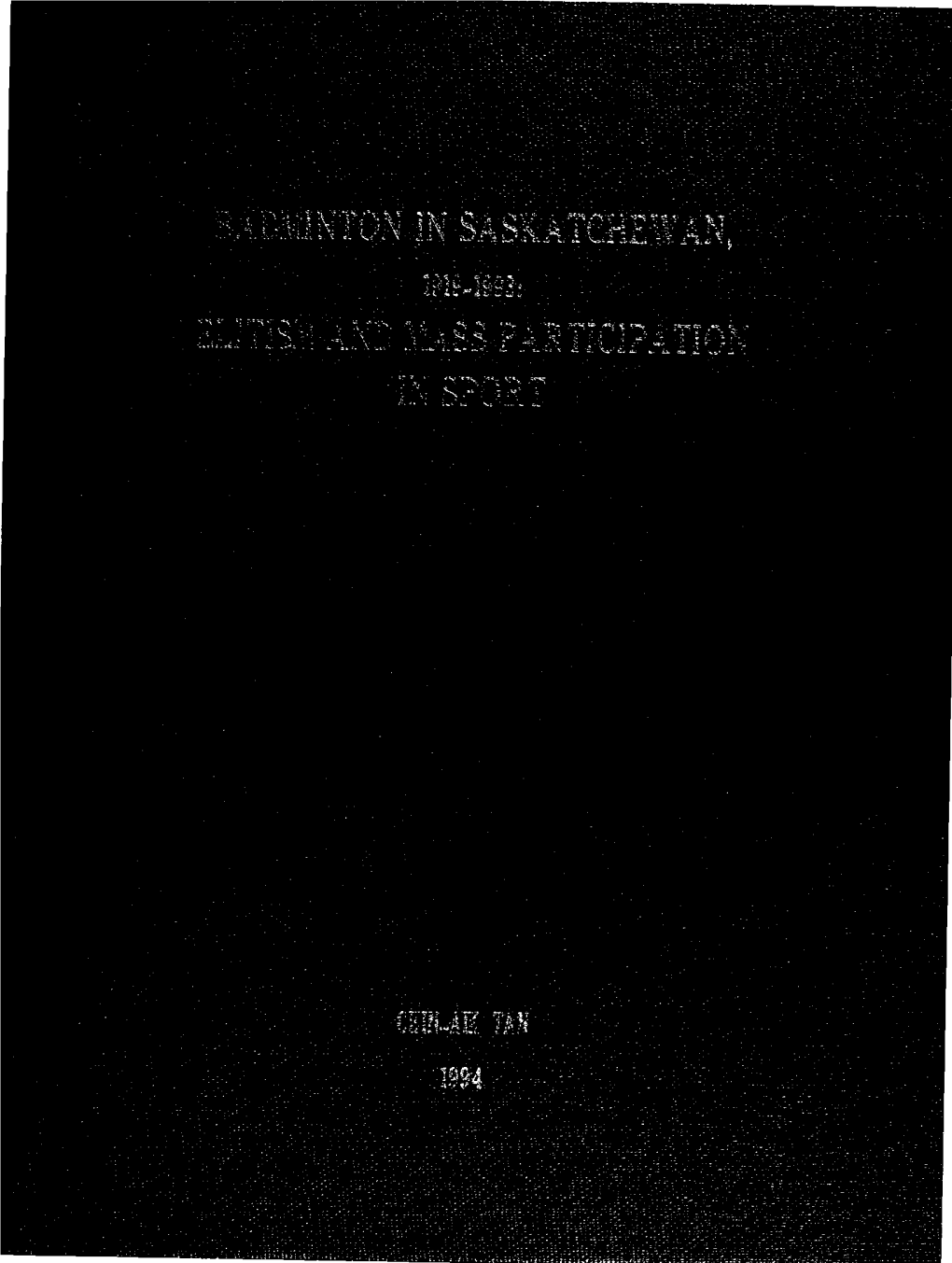 Badminton in Saskatchewan, 1919-1993