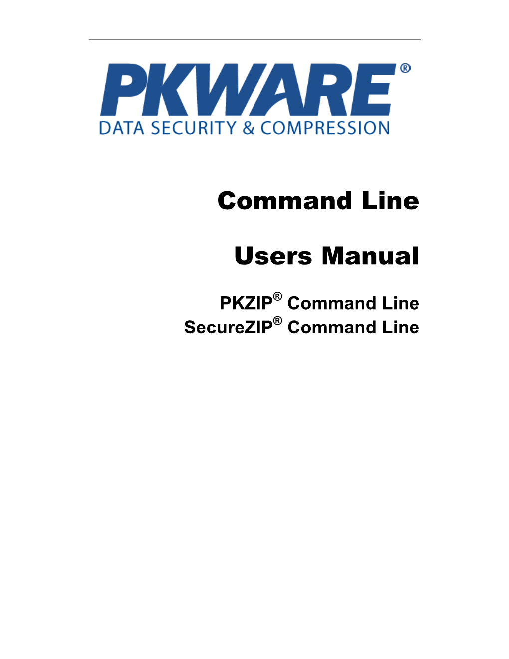 Command Line Users Manual
