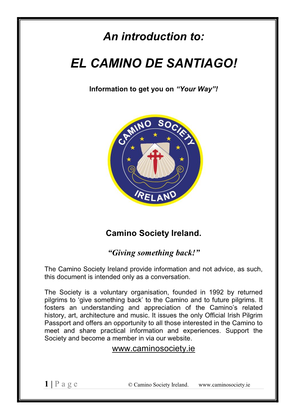 An Introduction to the Camino De Santiago