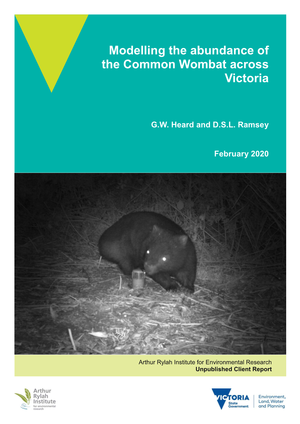 Modelling the Abundance of the Common Wombat Across Victoria