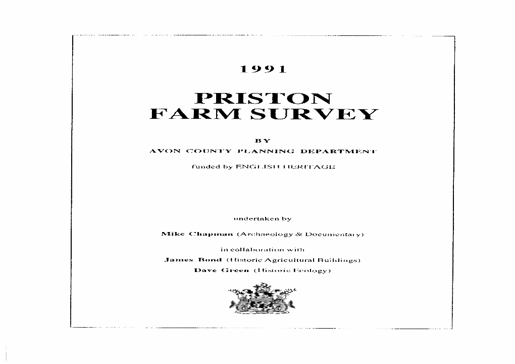 1991 Priston Farm Survey