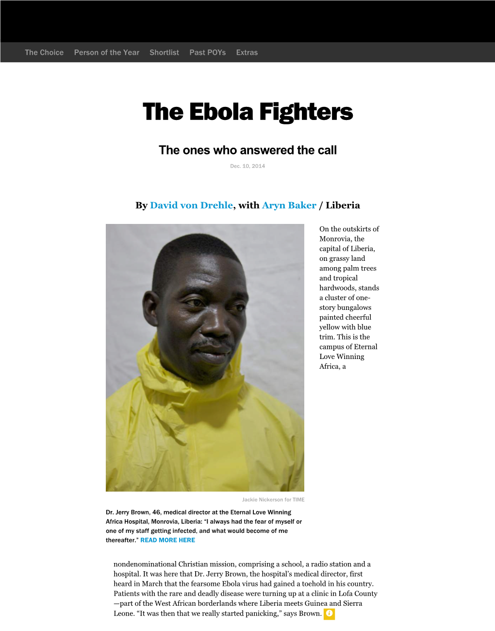 The Ebola Fighters