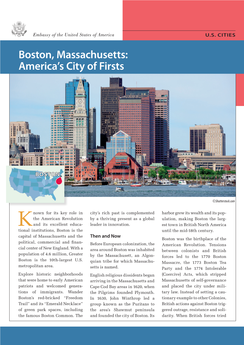 Boston, Massachusetts: America's City of Firsts