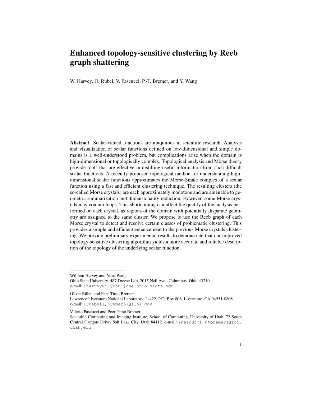 Enhanced Topology-Sensitive Clustering by Reeb Graph Shattering