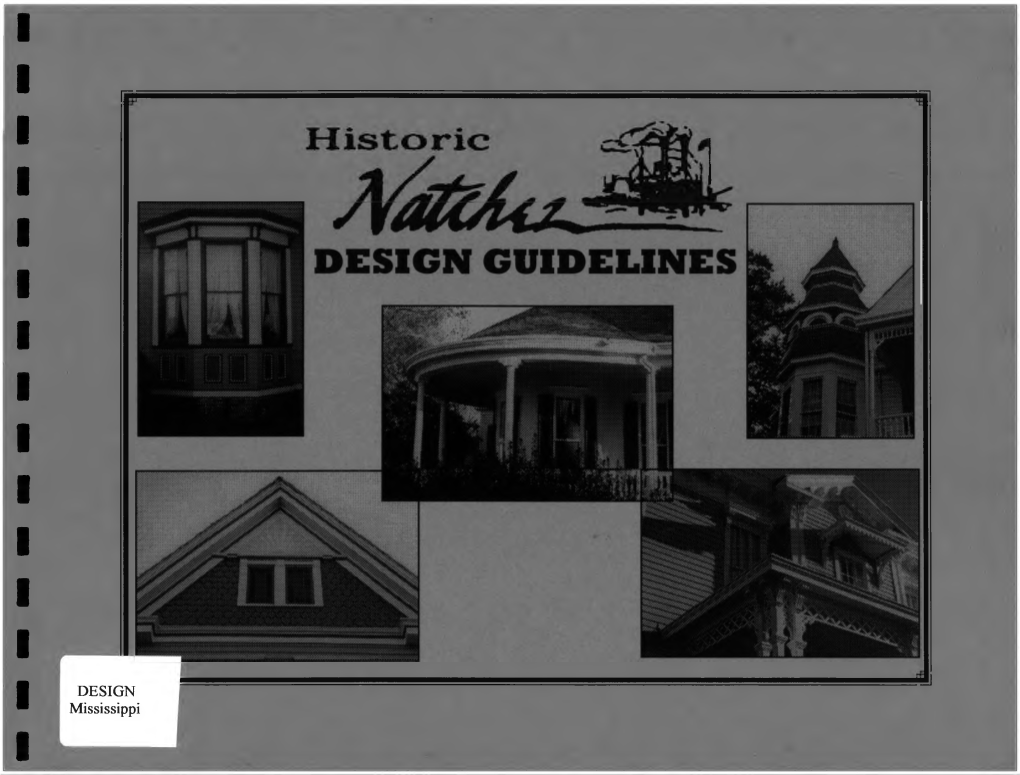 HISTORIC NATCHEZ DESIGN GUIDELINES Natchez, Mississippi