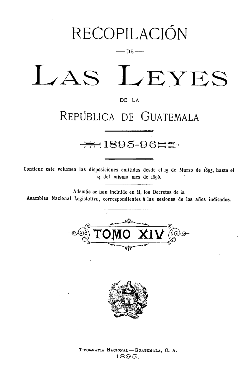 Recopilación De Las Leyes Emitidas Por El Gobierno Democrático De La