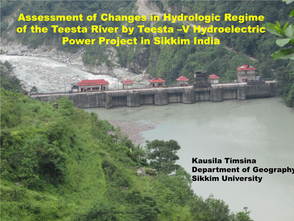 V Hydroelectric Power Project in Sikkim India