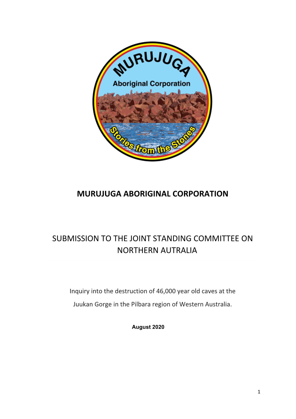Murujuga Aboriginal Corporation Submission to the Joint Standing