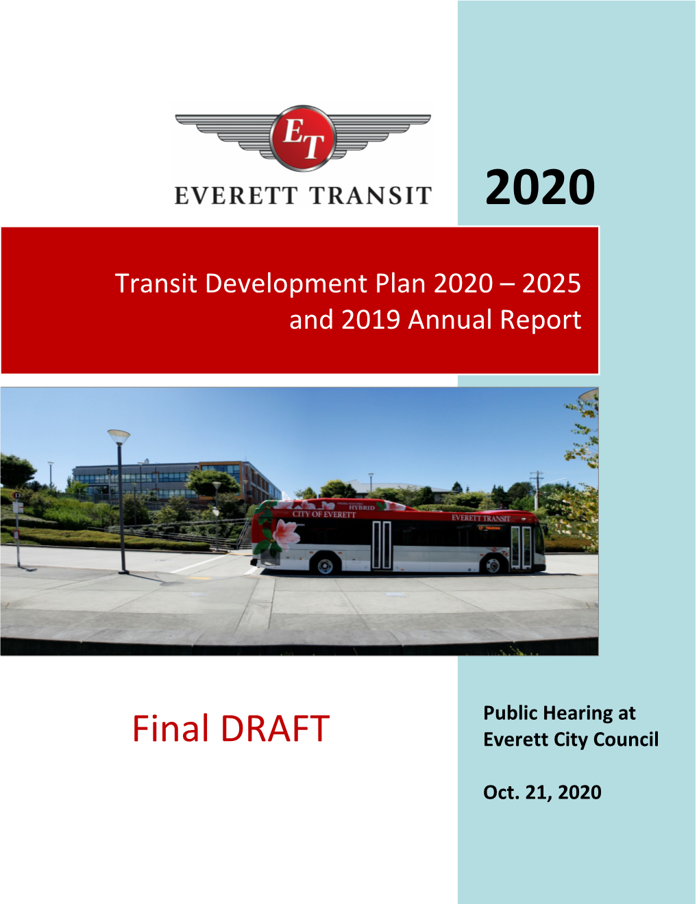 Transit Development Plan 2020 – 2025 and 2019 Annual Report