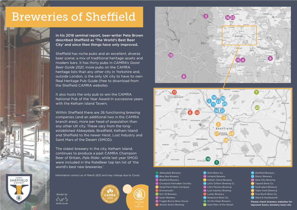 Breweries of Sheffield