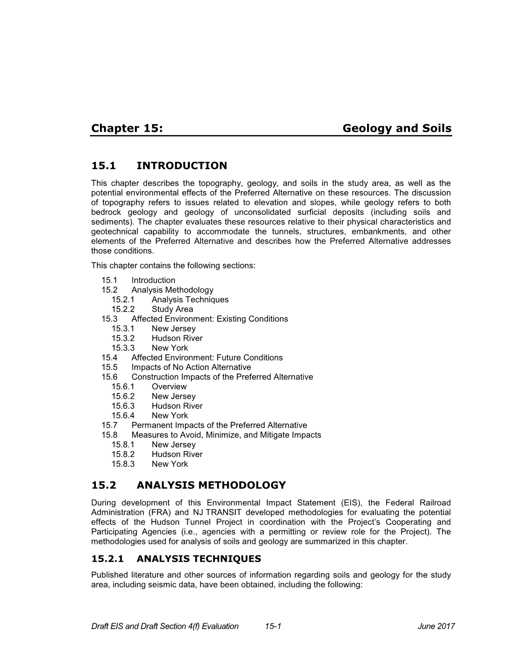 Chapter 15: Geology and Soils