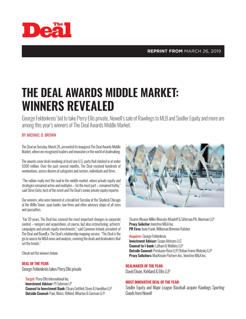 The Deal Awards Middle Market