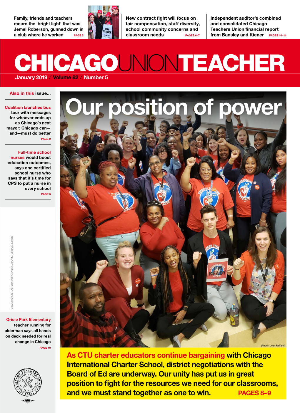 Chicago Union Teacher Carroll W