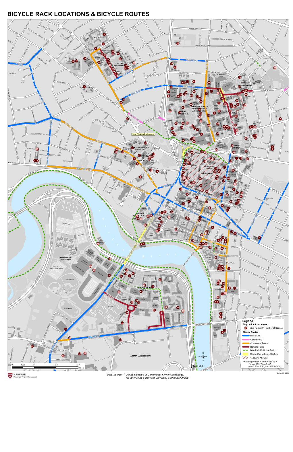 Bicycle Rack Locations & Bicycle Routes