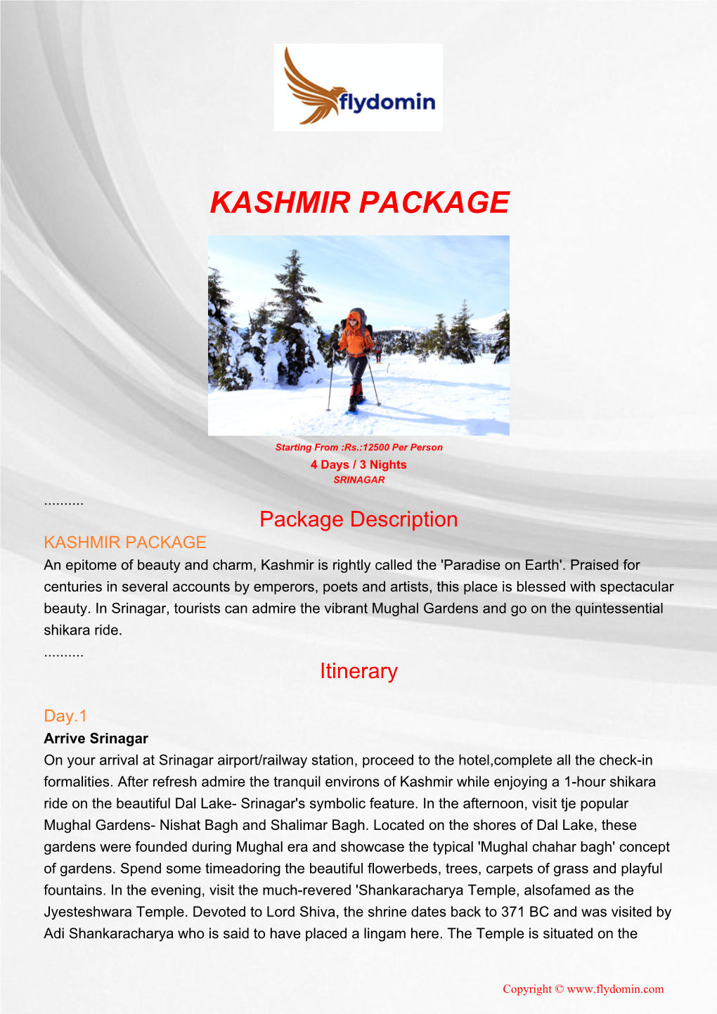 Kashmir Package