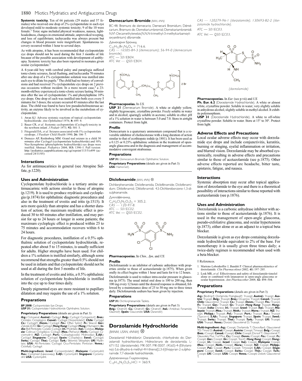 Dorzolamide Hydrochloride)