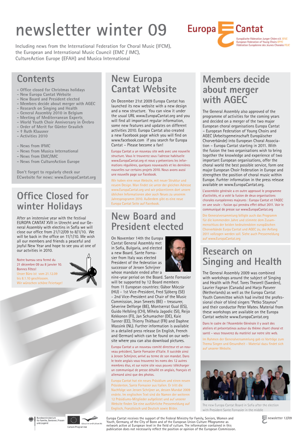 Newsletter Winter 09