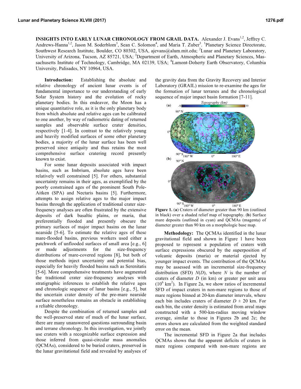 Insights Into Early Lunar Chronology from Grail Data