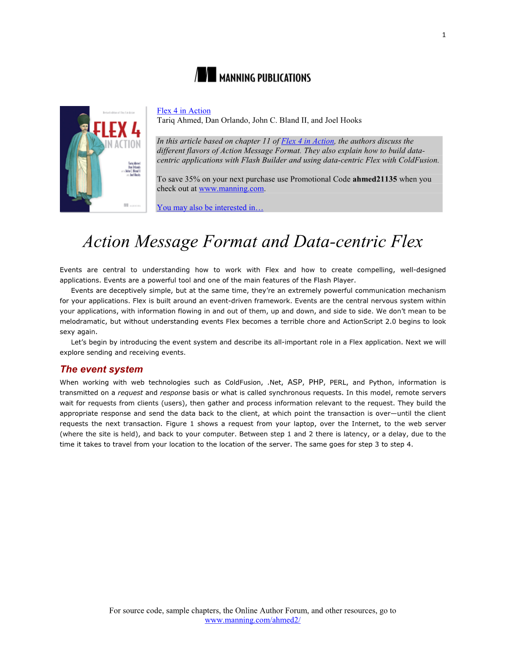 Action Message Format and Data-Centric Flex