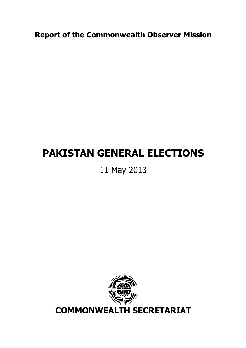 Pakistan General Elections