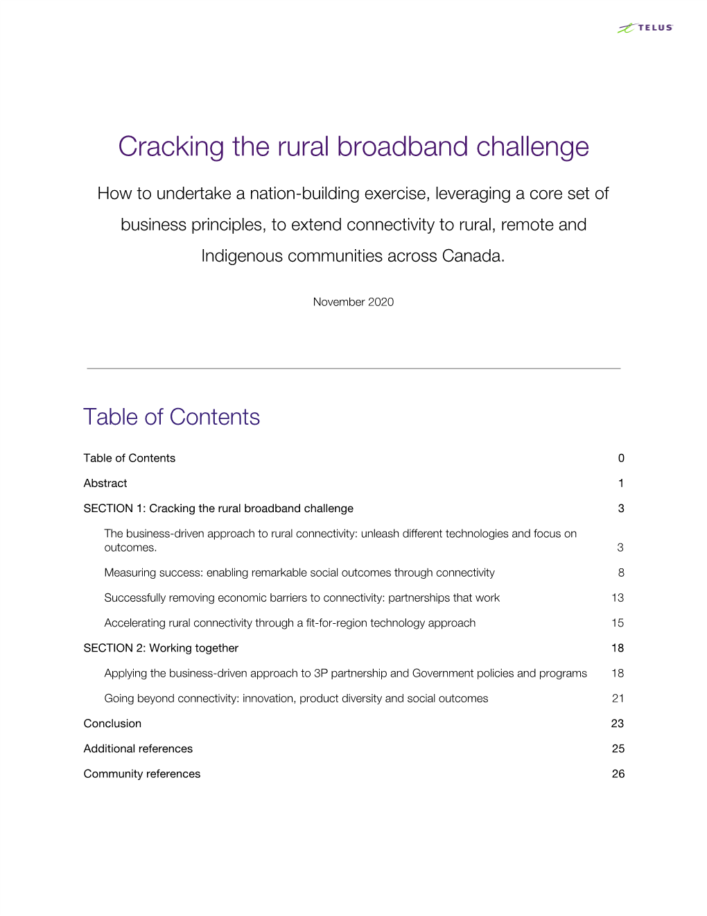 Cracking the Rural Broadband Challenge