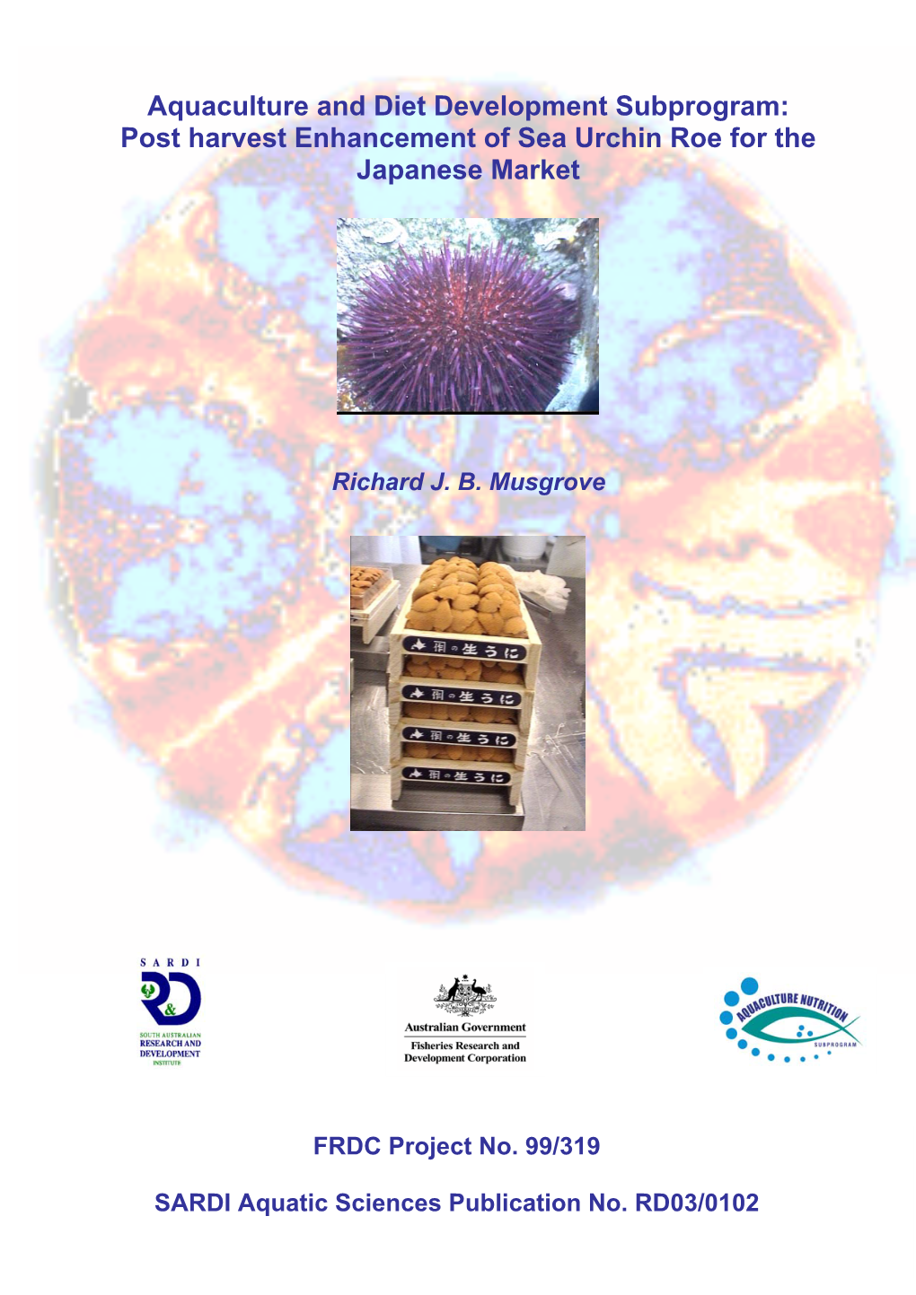 Processing Sea Urchin Roe - John Vairy (NSW Industry Representative):